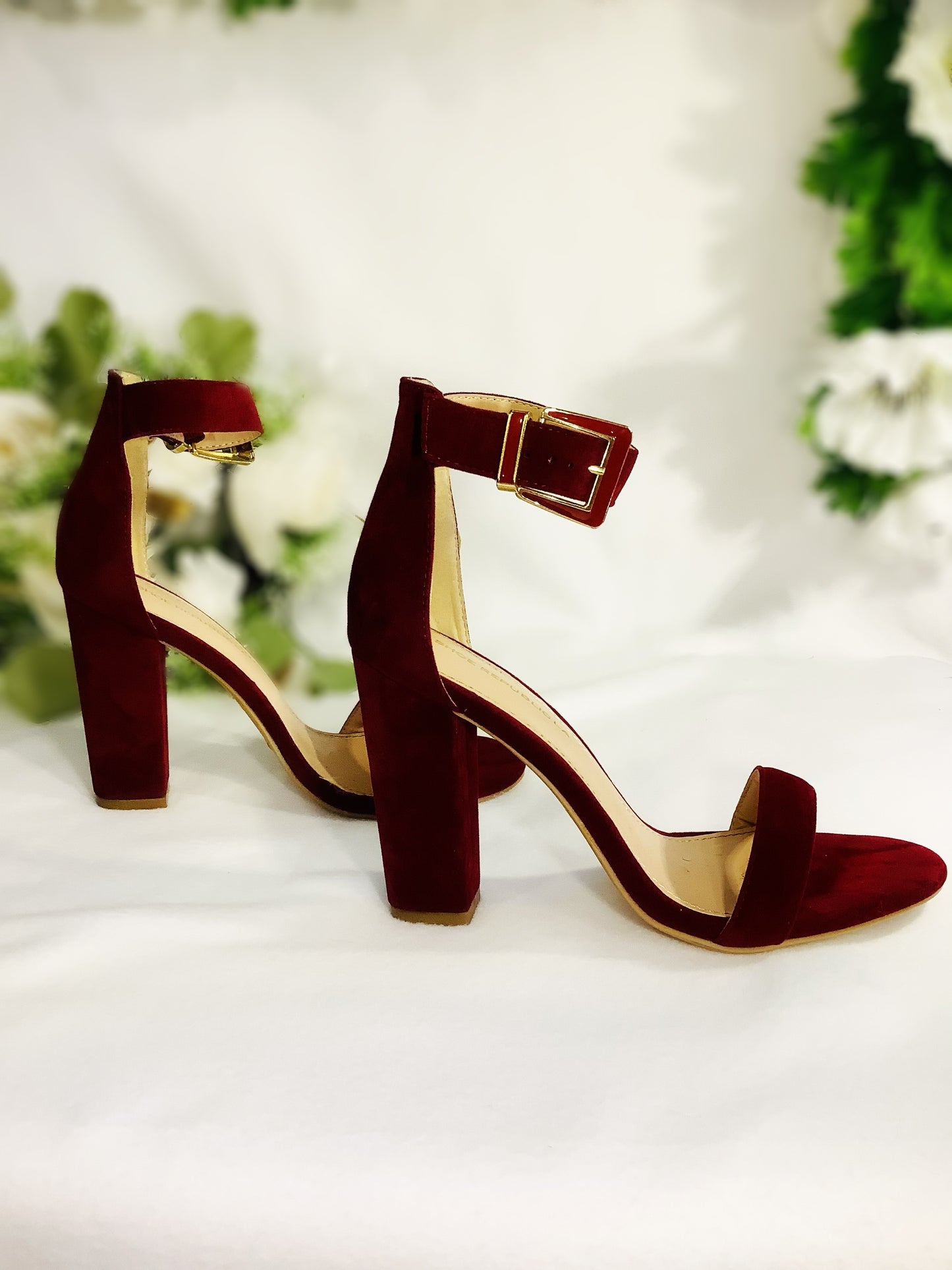 Blondish Salsa Red Sandal Heels for Women – From Shoes To Glam